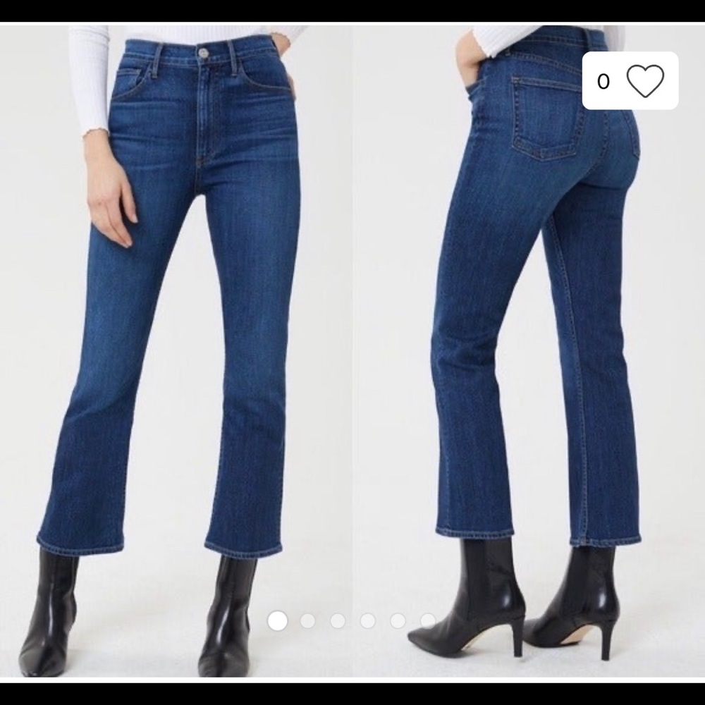 $235 3x1 jeans Luna mini Split High Rise Sz 27